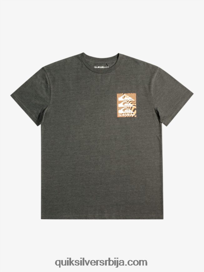 мушкарци Quiksilver мајица са искривљеним узорцима фантомски Z824VN1014