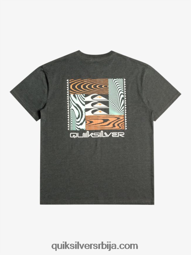 мушкарци Quiksilver мајица са искривљеним узорцима фантомски Z824VN1014