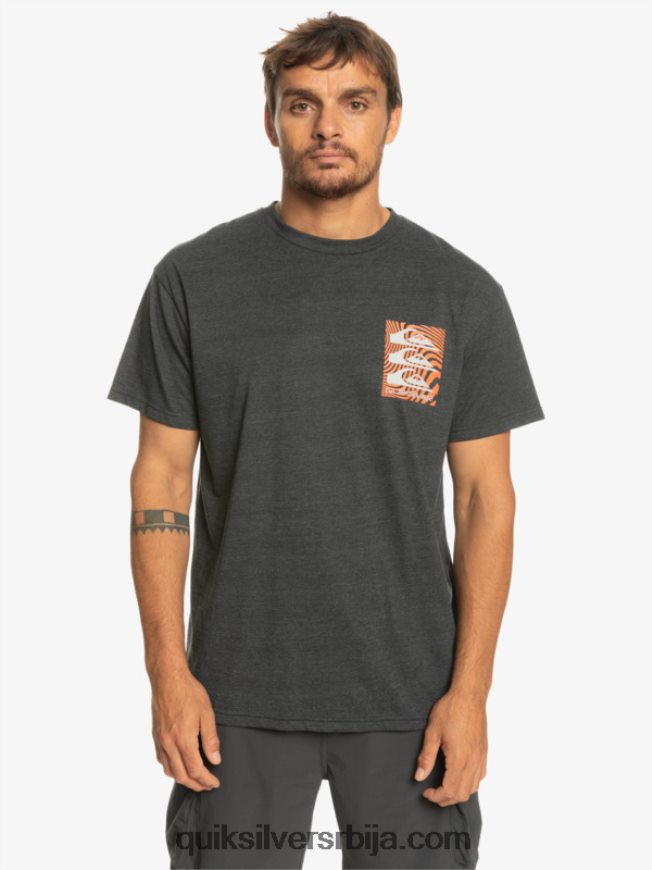 мушкарци Quiksilver мајица са искривљеним узорцима фантомски Z824VN1014