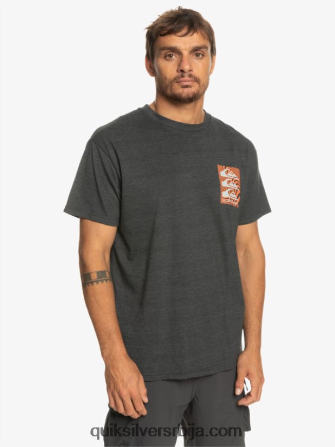 мушкарци Quiksilver мајица са искривљеним узорцима фантомски Z824VN1014