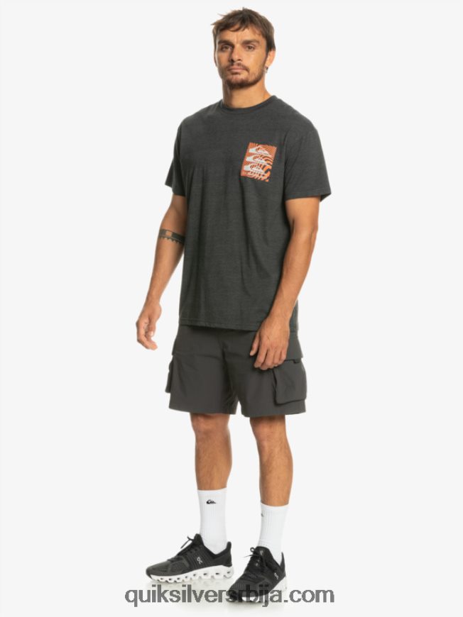 мушкарци Quiksilver мајица са искривљеним узорцима фантомски Z824VN1014