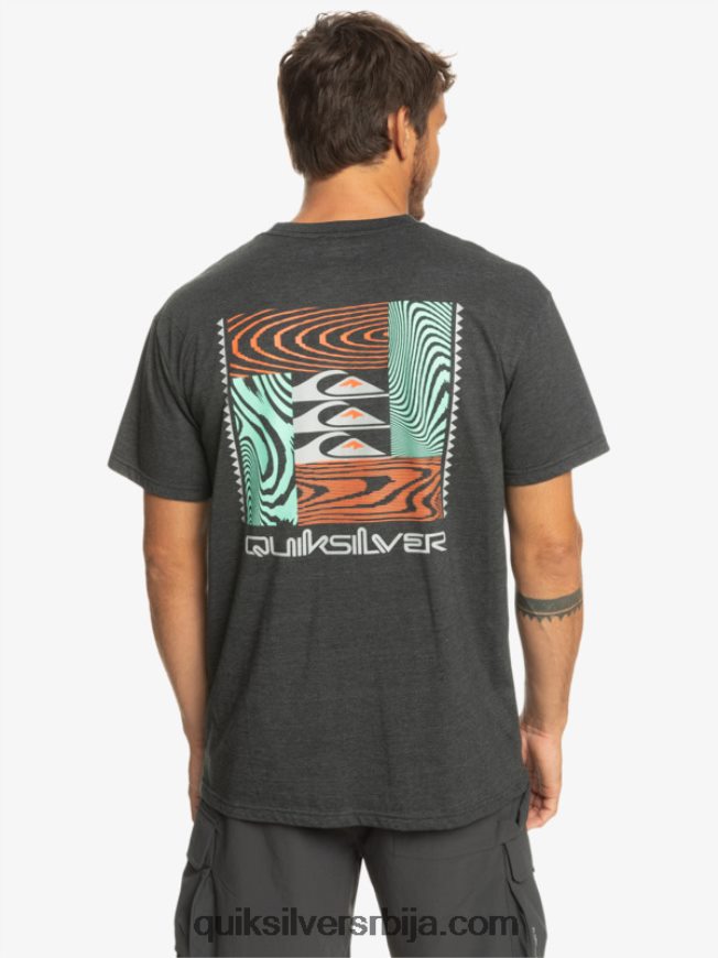 мушкарци Quiksilver мајица са искривљеним узорцима фантомски Z824VN1014