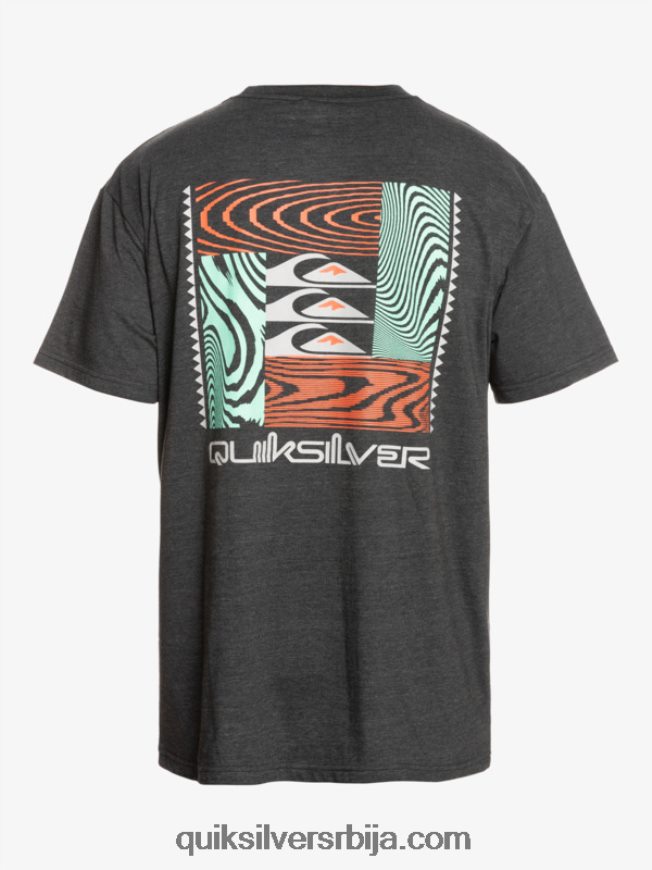 мушкарци Quiksilver мајица са искривљеним узорцима фантомски Z824VN1014