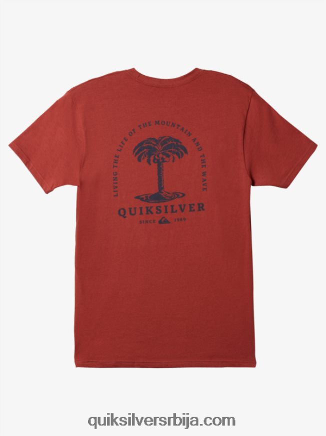 мушкарци Quiksilver мајица морске палме марсала Z824VN1022