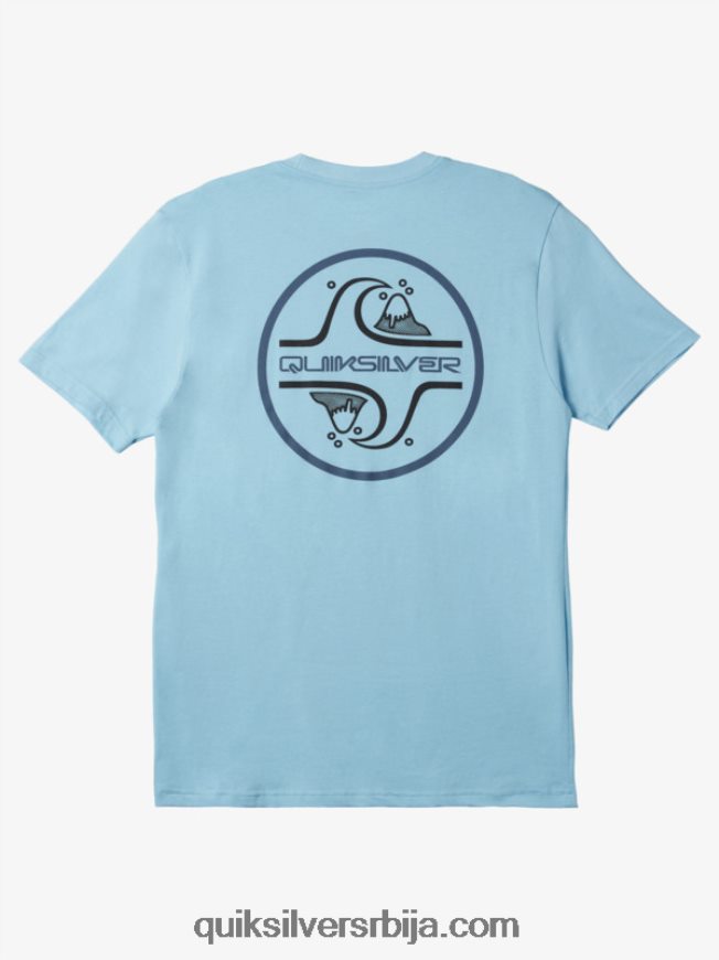 мушкарци Quiksilver цоре буббле мајица небеско плаветнило Z824VN1026