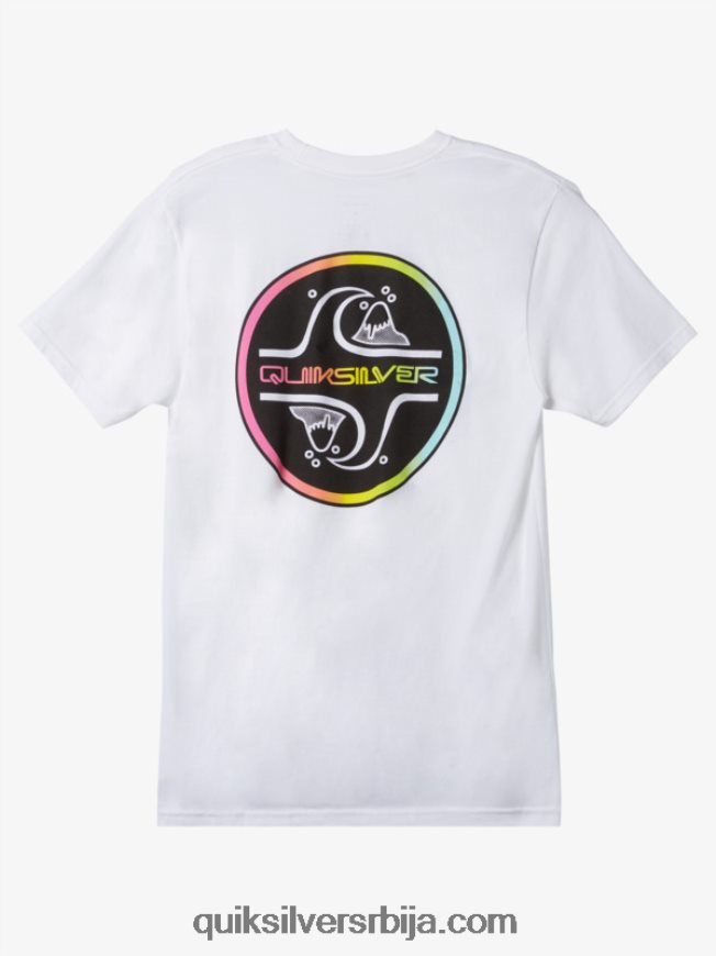 мушкарци Quiksilver цоре буббле мајица бео Z824VN1027