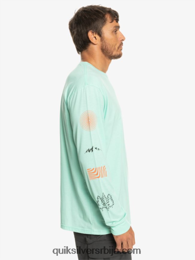 мушкарци Quiksilver фрагмент мајице дугих рукава природе стакло за плажу Z824VN1037