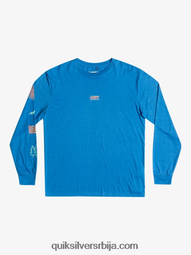 мушкарци Quiksilver фрагмент мајице дугих рукава природе сноркел блуе Z824VN1038