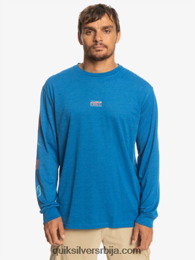 мушкарци Quiksilver фрагмент мајице дугих рукава природе сноркел блуе Z824VN1038