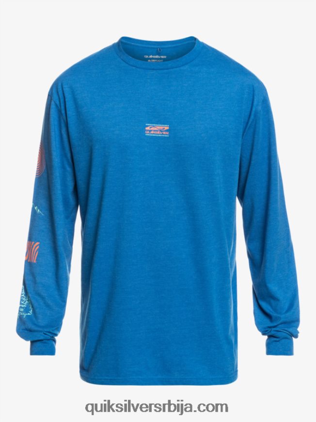 мушкарци Quiksilver фрагмент мајице дугих рукава природе сноркел блуе Z824VN1038