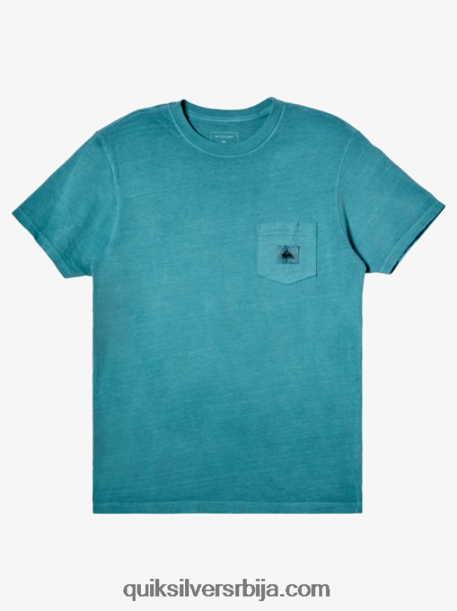 мушкарци Quiksilver мајица под мисије бриттани блуе Z824VN1042