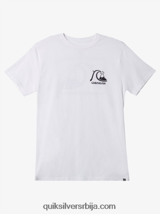 мушкарци Quiksilver оригиналну мајицу бео Z824VN1067