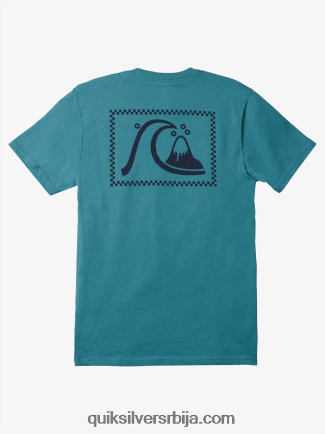 мушкарци Quiksilver оригиналну мајицу бриттани блуе Z824VN1068