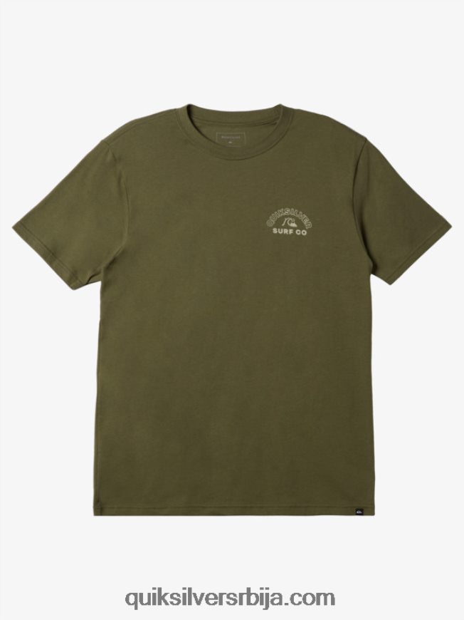 мушкарци Quiksilver безвременска спин мајица детелина са четири листа Z824VN107