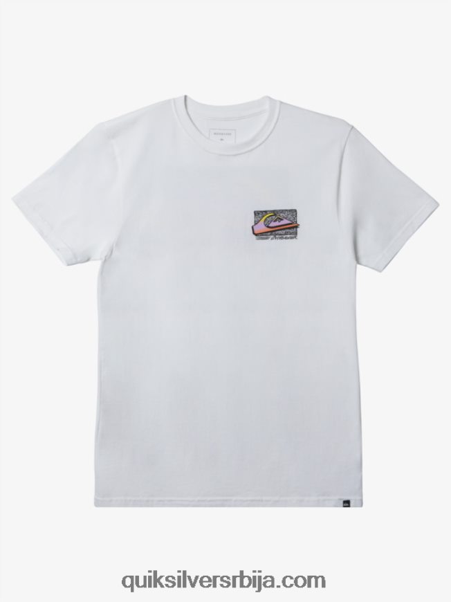 мушкарци Quiksilver ретро фаде мајица бео Z824VN1110