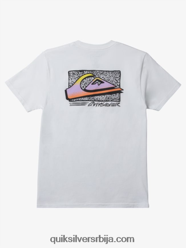 мушкарци Quiksilver ретро фаде мајица бео Z824VN1110