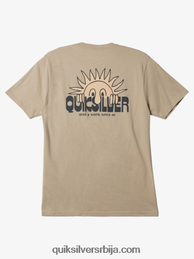 мушкарци Quiksilver мајица успон и сјај плаза таупе Z824VN1116