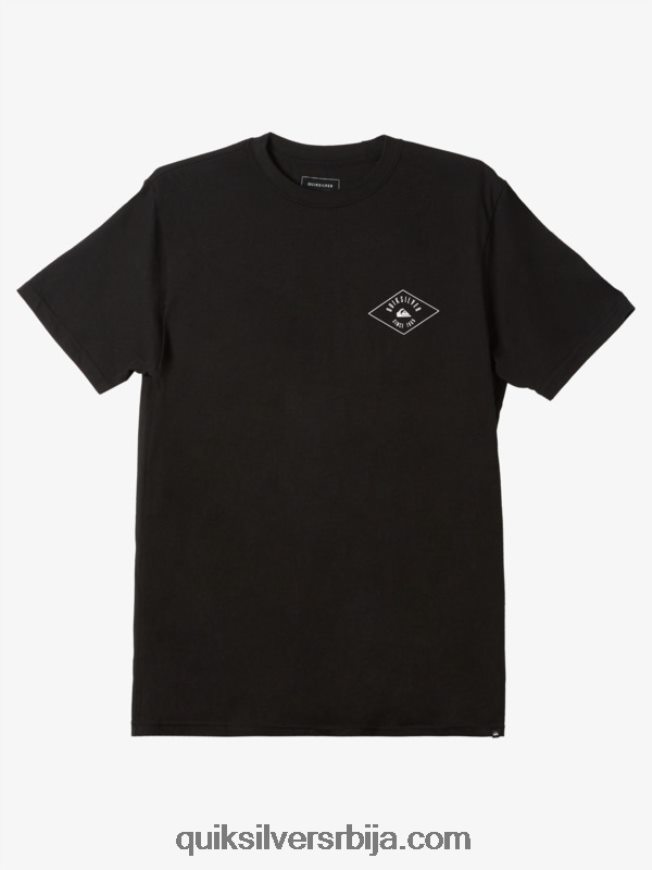 мушкарци Quiksilver мајица са заобљеним линијама црн Z824VN1118
