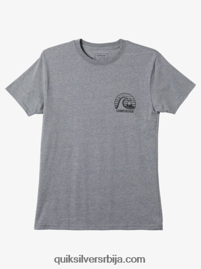 мушкарци Quiksilver болд мове мод мајица средње сиви вресак Z824VN1138