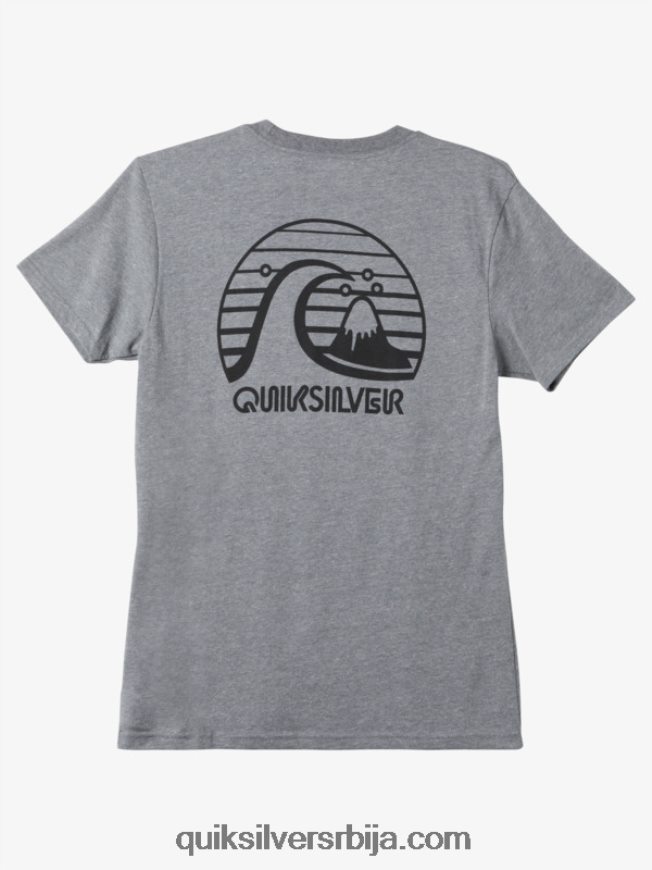 мушкарци Quiksilver болд мове мод мајица средње сиви вресак Z824VN1138