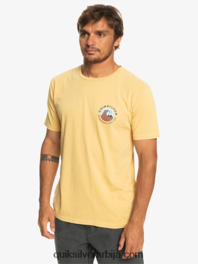 мушкарци Quiksilver кс мајица са печатом са мехурићима пшеница Z824VN1157