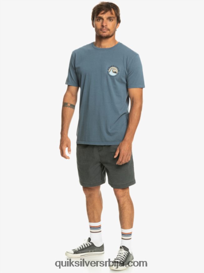 мушкарци Quiksilver кс мајица са печатом са мехурићима берингово море Z824VN1158