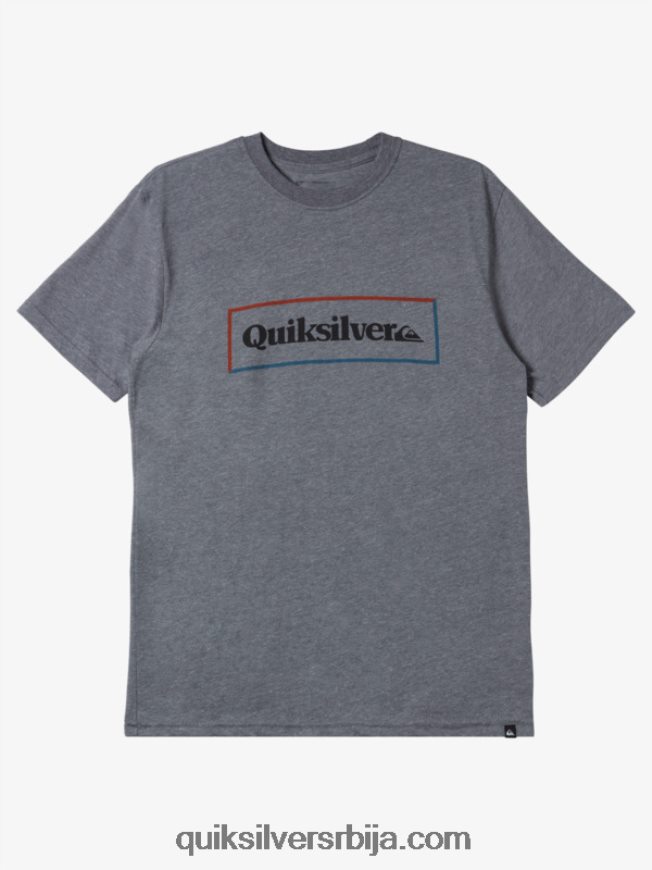 мушкарци Quiksilver мајица са једноставним закључавањем средње сиви вресак Z824VN1165