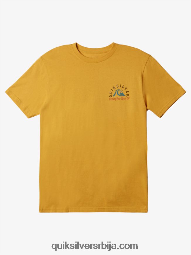 мушкарци Quiksilver оригинална мајица буре сјајно злато Z824VN1171