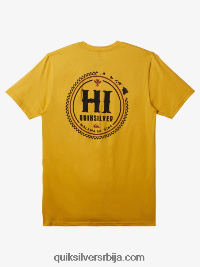 мушкарци Quiksilver Хаваии сурвивор мајица жуманце жуто Z824VN117