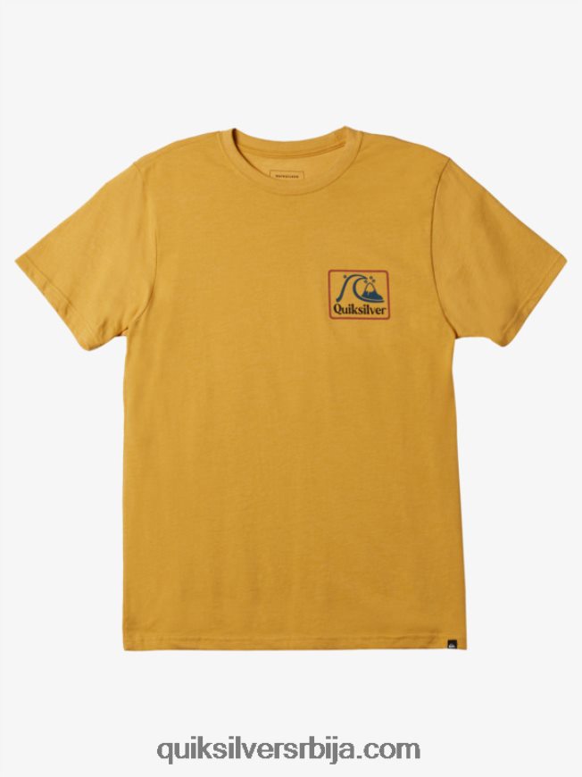 мушкарци Quiksilver квадратна биз мод мајица јарко златни вријесак Z824VN1190