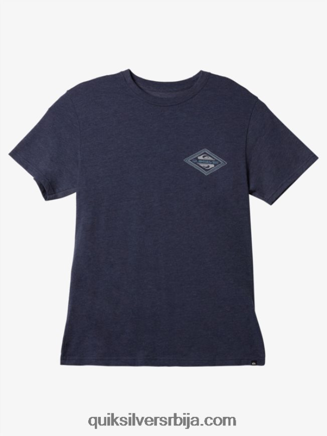 мушкарци Quiksilver реверсе лого мод мајица морнарски блејзер хеатхер Z824VN1197