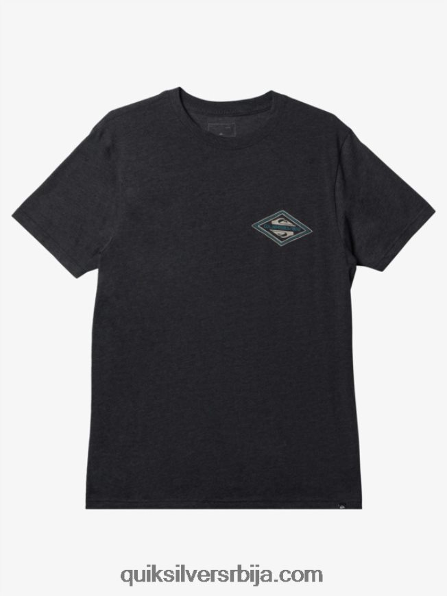 мушкарци Quiksilver реверсе лого мод мајица угаљ вријесак Z824VN1199