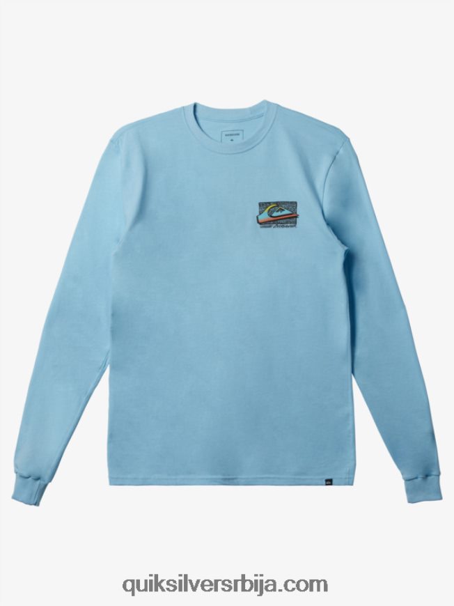 мушкарци Quiksilver ретро фаде мајица небеско плаветнило Z824VN1212