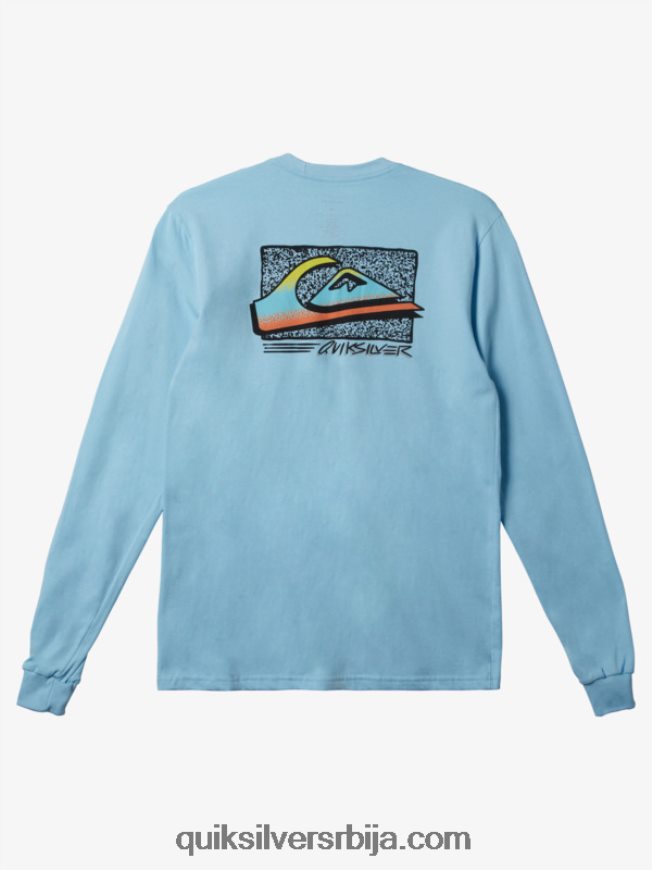 мушкарци Quiksilver ретро фаде мајица небеско плаветнило Z824VN1212