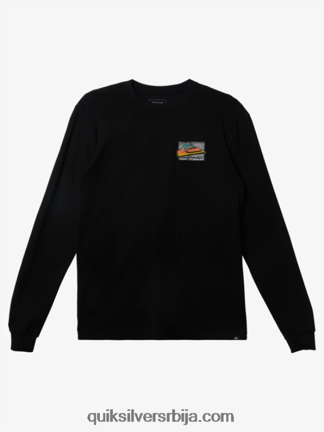 мушкарци Quiksilver ретро фаде мајица црн Z824VN1213