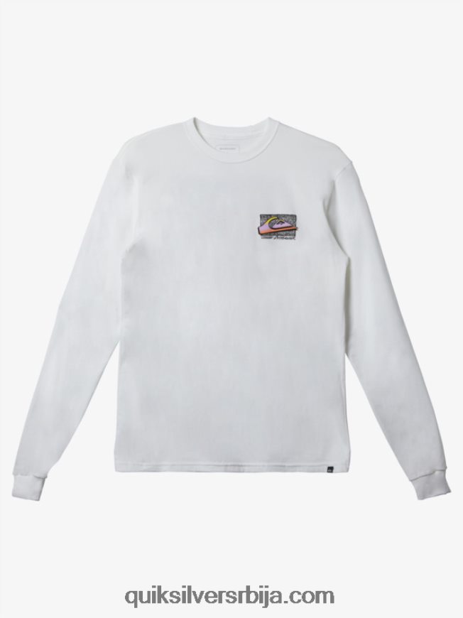 мушкарци Quiksilver ретро фаде мајица бео Z824VN1214