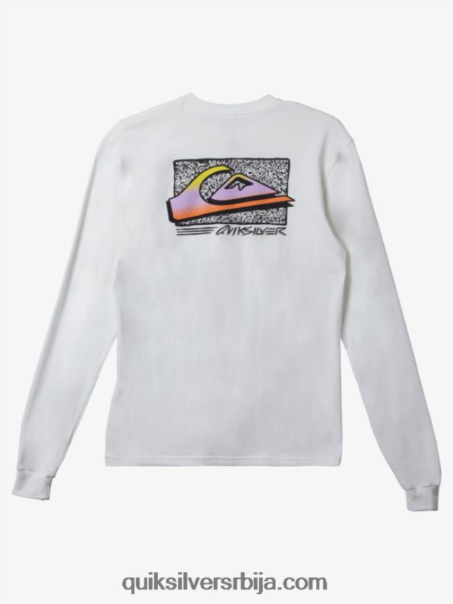 мушкарци Quiksilver ретро фаде мајица бео Z824VN1214