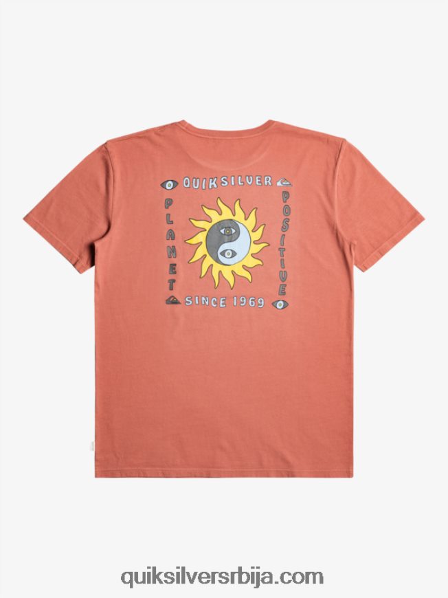 мушкарци Quiksilver мајица планета позитивне марсала Z824VN1339