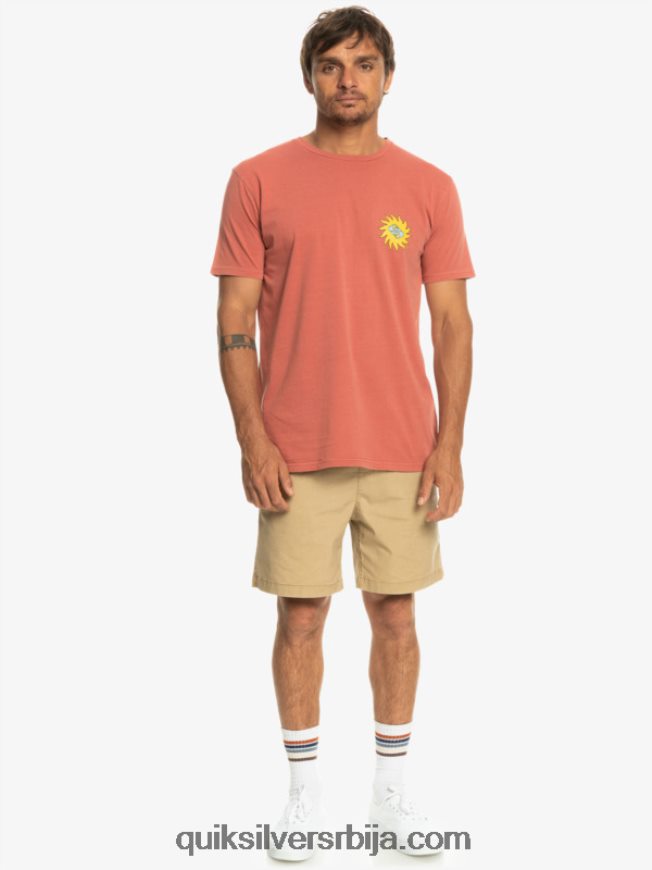 мушкарци Quiksilver мајица планета позитивне марсала Z824VN1339