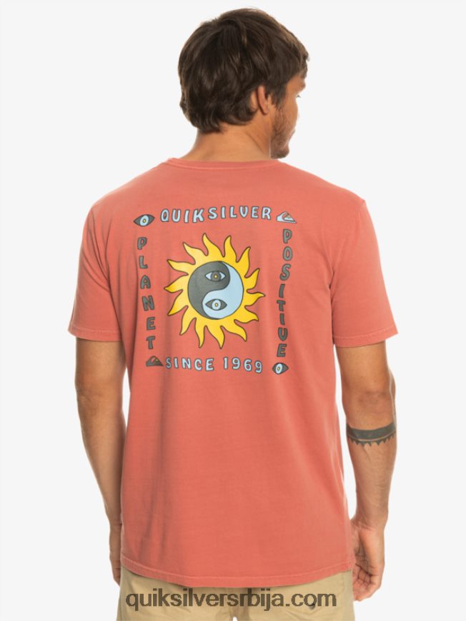 мушкарци Quiksilver мајица планета позитивне марсала Z824VN1339