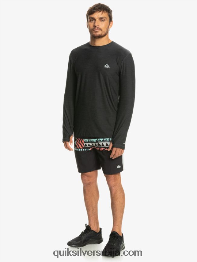 мушкарци Quiksilver мајица дугих рукава Цоаст Руннер фантомски хеатхер Z824VN1348