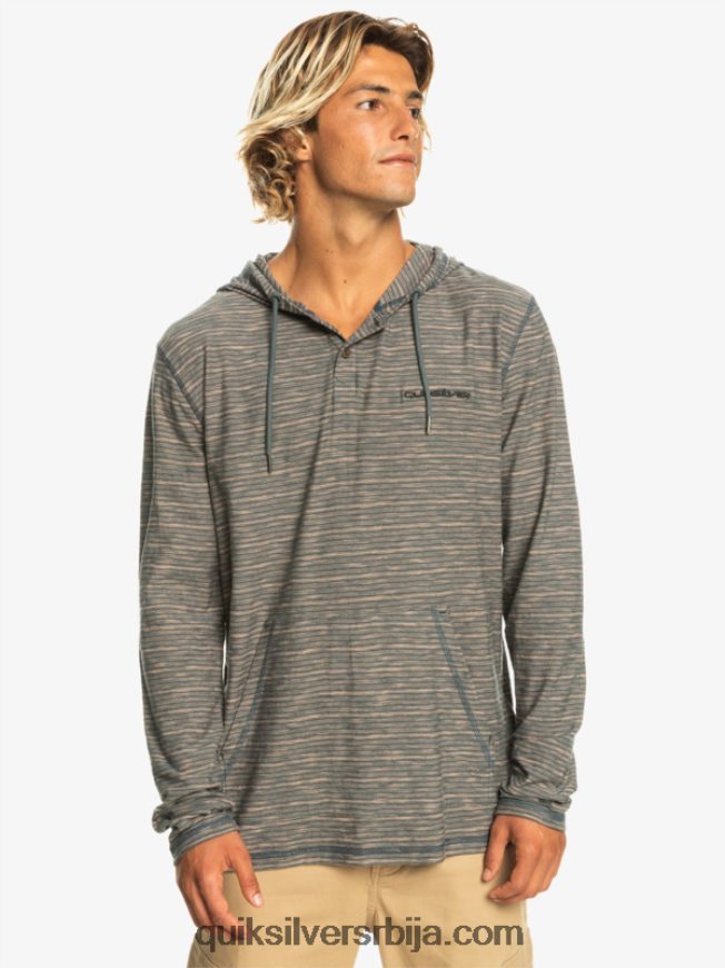 мушкарци Quiksilver кентин мајица са капуљачом дугих рукава тамни шкриљац кентин Z824VN1353