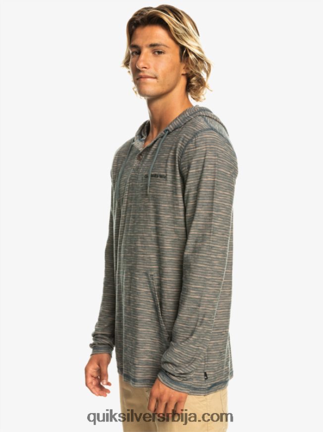 мушкарци Quiksilver кентин мајица са капуљачом дугих рукава тамни шкриљац кентин Z824VN1353