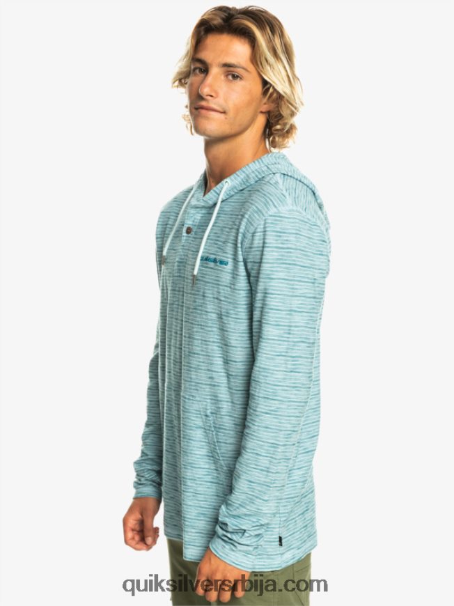 мушкарци Quiksilver кентин мајица са капуљачом дугих рукава небески кентин Z824VN1354