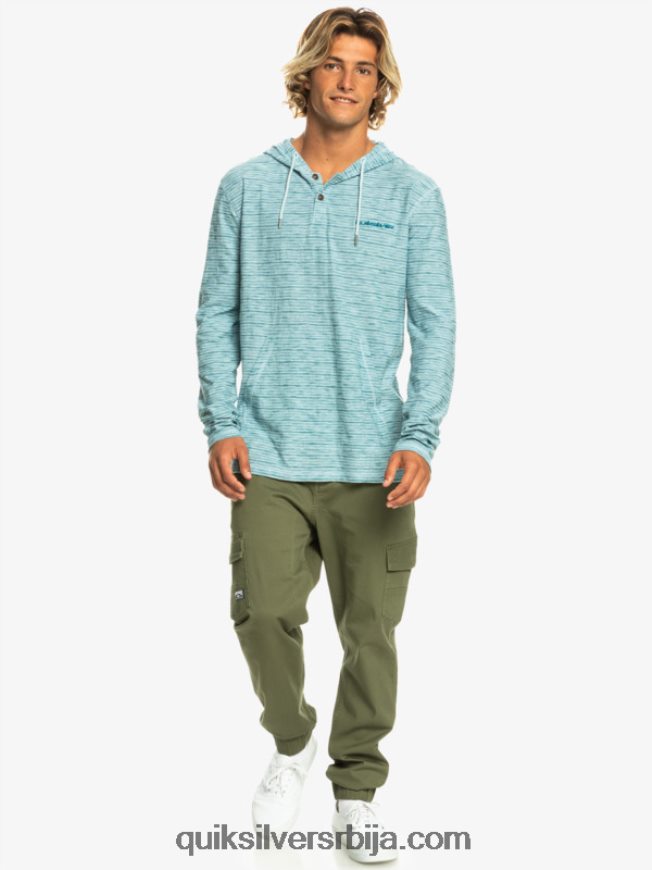 мушкарци Quiksilver кентин мајица са капуљачом дугих рукава небески кентин Z824VN1354