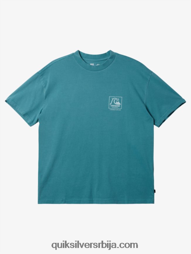 мушкарци Quiksilver Грегг Каплан празна платнена мајица бриттани блуе Z824VN1375