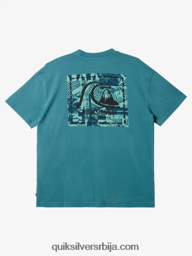 мушкарци Quiksilver Грегг Каплан празна платнена мајица бриттани блуе Z824VN1375