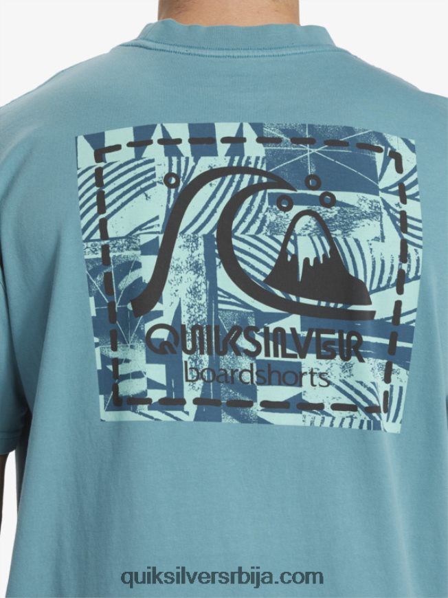 мушкарци Quiksilver Грегг Каплан празна платнена мајица бриттани блуе Z824VN1375