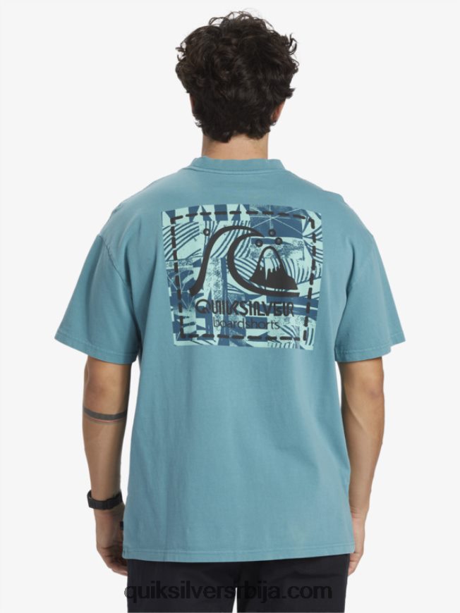 мушкарци Quiksilver Грегг Каплан празна платнена мајица бриттани блуе Z824VN1375