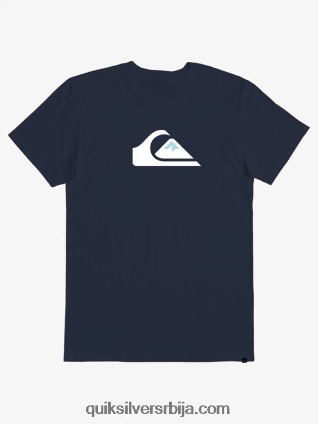 мушкарци Quiksilver мајица са логотипом комп морнарски сако Z824VN1382
